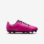 Nike Unisex Kid's Jr. Tiempo Legend 10 Club Multi-Ground Low-Top Soccer Cleats (Little Kid/Big Kid) Fierce Pink/Black 5 Medium