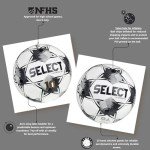 SELECT Numero 10 Soccer Ball, White/Black NFHS V25, Size 5