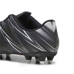 PUMA Attacanto Firm, Artificial Ground Soccer Cleats Sneaker, Black-Silver Mist, 13 US Unisex Big Kid