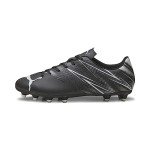 PUMA Mens Attacanto Firm, Artificial Ground Soccer Cleat, PUMA Mens Black-Silver Mist, 7.5