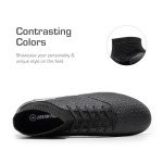 DREAM PAIRS Men's High-Tops Soccer Cleats Lace-Up Adult Football Shoes Lightweight Professional Athletic Training Soccer Shoes,Size 7.5,Black,SDSC2407M