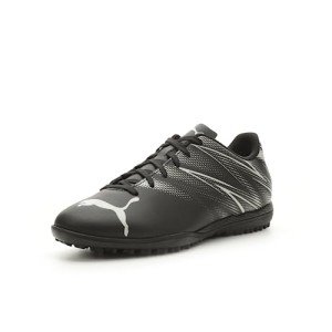 PUMA Mens Attacanto Turf Trainer Soccer Cleat, PUMA Mens Black-Silver Mist, 7