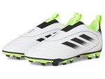 adidas Goletto IX Laceless Firm Multi Ground Sneaker, White/Black/Lucid Lemon, 6 US Unisex Big Kid