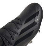 adidas Unisex X Crazyfast.3 Firm Ground Closeout Sneaker, Black/Black/Black, 13.5 US Men