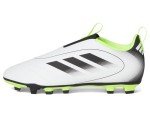 adidas Goletto IX Laceless Firm Multi Ground Sneaker, White/Black/Lucid Lemon, 6 US Unisex Big Kid