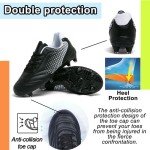 LIZRHA Soccer Shoes for Boys Girls Soccer Cleats Boys Girls Kids Athletic Outdoor Football Shoes Youth Football Cleats Outdoor & Indoor Soccer Shoes Lightweight, Running & Training for Students