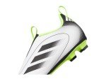 adidas Goletto IX Laceless Firm Multi Ground Sneaker, White/Black/Lucid Lemon, 6 US Unisex Big Kid