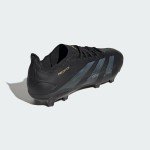 adidas Unisex Predator League Firm Ground Sneaker, Black/Carbon/Gold Metallic, 7 US Men