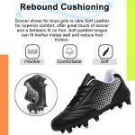 LIZRHA Soccer Shoes for Boys Girls Soccer Cleats Boys Girls Kids Athletic Outdoor Football Shoes Youth Football Cleats Outdoor & Indoor Soccer Shoes Lightweight, Running & Training for Students