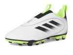 adidas Goletto IX Laceless Firm Multi Ground Sneaker, White/Black/Lucid Lemon, 6 US Unisex Big Kid
