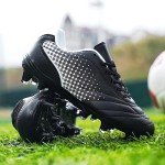 LIZRHA Soccer Shoes for Boys Girls Soccer Cleats Boys Girls Kids Athletic Outdoor Football Shoes Youth Football Cleats Outdoor & Indoor Soccer Shoes Lightweight, Running & Training for Students