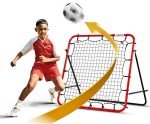 Soccer Training Equipment, Kickback 3.3X3.3FT - Football Training Gifts, Aids & Equipment for Kids, Teens & All Ages, Portable