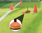 FGBNM 25/50/100/200 Pack Disc Cones, Agility Soccer Cones with Carry Bag and Holder, Soccer Cones for Sports Training, Football, Soccer, Basketball, Coaching, Practice Equipment, 5 Color (25 Pack)