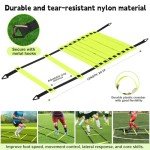 hoerlar Kids Soccer Goals for Backyard Set of 2-6x4 ft Portable Pop Up Soccer Nets Training Equipment with Soccer Ball, Ladder, Cones, Ideal Birthday for Kids Ages 3-5 6-8 8-10 10-12