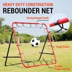 Soccer Training Equipment, Kickback 3.3X3.3FT - Football Training Gifts, Aids & Equipment for Kids, Teens & All Ages, Portable
