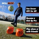 SKILL BLOX Soccer Kick Up Training Dice (2 pcs) - Football Soccer Gifts - Soccer Ball Juggling Skills. Gifts for Boys and Girls. Kick Ups Training