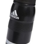 adidas 750 ML (28 oz) Stadium Refillable Plastic Sport Water Bottle, Black/White, One Size