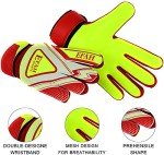 EFAH SPORTS Soccer Goalie Goalkeeper Gloves for Kids Boys Children Football Gloves with Strong Grips