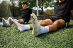 Tekkerz leg sleeve over 20 color variations compatible with grip socks for soccer, football, hockey, rugby athletic socks