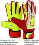 EFAH SPORTS Soccer Goalie Goalkeeper Gloves for Kids Boys Children Football Gloves with Strong Grips