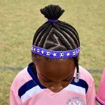 FROG SAC 4 Soccer Headbands for Girls, Adjustable No Slip Sport Head Band for Kids, Thin Athletic Stretch Elastic Fabric Head Band Hair Accessories