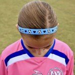 FROG SAC 4 Soccer Headbands for Girls, Adjustable No Slip Sport Head Band for Kids, Thin Athletic Stretch Elastic Fabric Head Band Hair Accessories