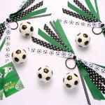 24 Pcs Soccer Hair Ties, Soccer Hair Accessories for Girls, Soccer Ribbon, Holder Streamer Elastics, Soccer Scrunchies for Girls Soccer Accessories Ponytail Holder Scrunchies for Girls Gifts