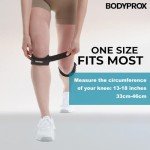 Bodyprox Patella Tendon Knee Strap 2 Pack, Knee Pain Relief Support Brace Hiking, Soccer, Basketball, Running, Jumpers Knee, Tennis, Tendonitis, Volleyball & Squats