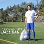 GoSports Premier Soccer Ball with Premium Pump - Available as Single Balls or 6 Packs - Choose Your Size