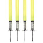 Champion Sports APSET Outdoor Agility Pole Set, Yellow