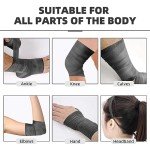 OK TAPE Pre Wrap Tape (4-Rolls, 120 Yards) - Athletic Foam Underwrap for Sports, Protect for Ankles Wrists Hands and Knees, 2.75 Inches - Black