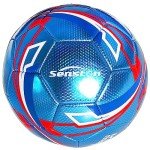 Senston Soccer Ball with Pump Size 5 - Durable Waterproof Football for Indoor/Outdoor Training, Includes Hand Pump & Needle