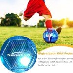 Senston Soccer Ball with Pump Size 5 - Durable Waterproof Football for Indoor/Outdoor Training, Includes Hand Pump & Needle