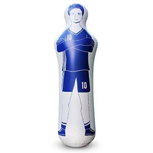 Dummies for Soccer, Inflatable Dummy, Inflatable Soccer Dummy Goalkeepr Air Mannequin Free Kick Wall Goalkeeper Defender Training for Children Adults, Blue Dummy 63 Inch.