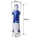 Dummies for Soccer, Inflatable Dummy, Inflatable Soccer Dummy Goalkeepr Air Mannequin Free Kick Wall Goalkeeper Defender Training for Children Adults, Blue Dummy 63 Inch.
