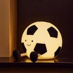 QANYI Sport Gifts Soccer Light,Rechargeable Small Lamp Dimmable with Soft Touch,Football Nightlight Accessories Stuff Game Decor, Birthday Easter Soccer Lover Gifts for Girls 8-12 Kids Teens Boys