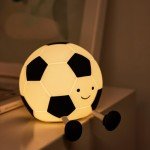 QANYI Sport Gifts Soccer Light,Rechargeable Small Lamp Dimmable with Soft Touch,Football Nightlight Accessories Stuff Game Decor, Birthday Easter Soccer Lover Gifts for Girls 8-12 Kids Teens Boys