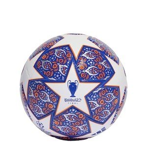 adidas Unisex-Adult UCL League Ball, White/Team Royal Blue/Solar Orange/Silver Metallic, 4