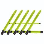 Body Sport Adjustable Athletic Speed Training Hurdles, Jumping & Speed Training Fitness Equipment, Hurdles for Track & Field, Basketball, Soccer & More, Set of 5