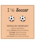 JOGDIAM Soccer Earrings Gifts for Soccer Mom Soccer Stuff Accessories