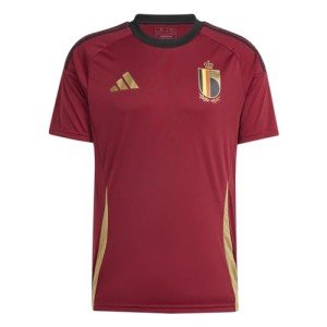 adidas Men's Belgium 2024 Home Fan Jersey, Team Collegiate Burgundy, Large