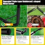 Kids Soccer Goals for Backyard Set, 2 Pack of 4x3 ft Portable Pop Up Soccer Nets with Soccer Ball, Agility Ladder, Cones, Complete Training Equipment for Youth, Toddler Outdoor Sports Games