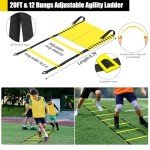 Kids Soccer Goals for Backyard Set, 2 Pack of 4x3 ft Portable Pop Up Soccer Nets with Soccer Ball, Agility Ladder, Cones, Complete Training Equipment for Youth, Toddler Outdoor Sports Games