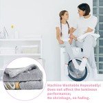 Glow in The Dark Blanket Soccer for Kids Boys Girls Fun Soft Plush Flannel Furry Fluffy Nap Sleep Blanket, Christmas Thanksgiving Birthday Magical Decor Luminous Throw 50"x60"