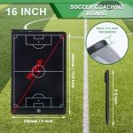 ZEMBSOYA Soccer Coaching Board,16 Inch LCD Electronic Soccer Coaching Board,Digital Soccer Training Board with Pen for Soccer Training Equipment