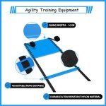TGLITC Soccer Agility Training Equipment Set, Soccer Accessories 12 Rung 20Ft Agility Ladder, 12 Disc Cones, Solo Soccer Trainer, Jump Rope - Speed Training Equipment Gifts for boy