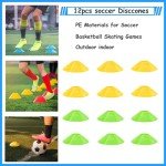 TGLITC Soccer Agility Training Equipment Set, Soccer Accessories 12 Rung 20Ft Agility Ladder, 12 Disc Cones, Solo Soccer Trainer, Jump Rope - Speed Training Equipment Gifts for boy