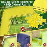 Happy Jump Soccer Goal Pop Up Foldable Soccer Net for Backyard, 2 Set (5X3.6 FT, 2 Set)
