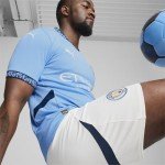Men’s Manchester City FC 2024/25 Replica Home Soccer Jersey - Team Light Blue - Size: L