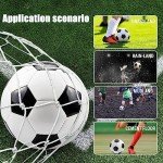 DHYLRICHER 6 Pack Official Size 5 Soccer Balls Sports Soccer Balls of Synthetic Leather,Includes Ball Pump and Net Bag, Competition Traditional Soccer Ballsfor Indoor Outdoor